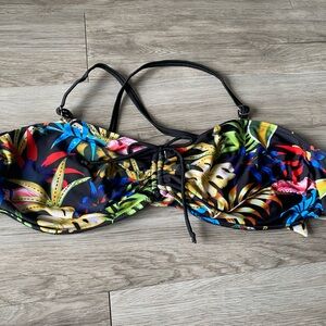 SHEIN Tropical Print Bikini Top -